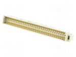 Socket | DIN 41612 | type C | male | PIN: 64 | a+c | THT | straight | 2A