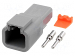 Connector: wire-wire | ATP | plug | male | Size: 12 | 14AWG&divide;12AWG | PIN: 2
