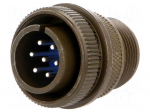 Connector: circular | Series: 97 | plug | male | PIN: 7 | silver plated