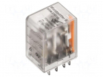 Relay: electromagnetic | 4PDT | Ucoil: 24VDC | 5A/250VAC | 5A/24VDC | 5A