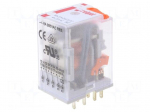 Relay: electromagnetic | 4PDT | Ucoil: 230VAC | 6A/250VAC | 6A/24VDC