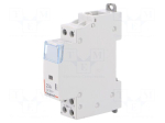 Contactor: 2-pole installation | NO x2 | 24VAC | 25A | DIN | SM400