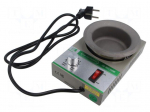 Device: soldering pot | 250W | 200&divide;450&deg;C | 80mm | 230VAC | Plug: EU