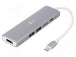 Adapter | USB 3.0 | Colour: grey | Enclos.mat: aluminium