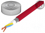Wire | CC-Link | 3x20AWG | stranded | Cu | tinned copper braid | PUR | red