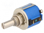 Potentiometer: shaft | multiturn | 10k&Omega; | 1.5W | &plusmn;5% | 6.35mm | linear