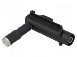 Test probe | 4A | red | Tip diameter: 10mm | Plating: nickel plated
