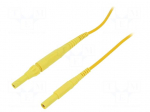 Test lead | 8A | 4mm banana plug-4mm banana plug | Len: 2m | yellow
