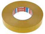 Tape: fixing | W: 25mm | L: 50m | Thk: 225um | double-sided | white | 60&deg;C