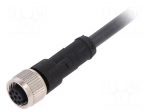 Connection lead | M12 | PIN: 8 | straight | 2m | plug | 30VAC | 4A | -25&divide;80&deg;C