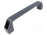 Handle | Mat: technopolymer (PA) | black | H: 54mm | L: 260mm | W: 30mm