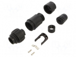 Connector: circular | plug | PIN: 7 | male | w/o contacts | IP65,IP67