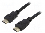 Cable | HDMI 1.4 | HDMI plug,both sides | 3m | black