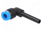 Push-in fitting | angled 90&deg; | -0.95&divide;6bar | 4mm | Gasket: NBR