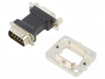 Transition: adapter | D-Sub 9pin male,D-Sub 9pin female | PIN: 9