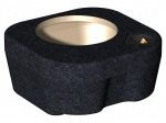 Car loudspeaker enclosure | MDF | black melange | 250mm | Mercedes