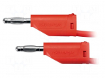 Test lead | 70VDC | 33VAC | 32A | banana plug 4mm,both sides | red