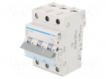 Circuit breaker | 230/400VAC | Inom: 10A | Poles: 3 | Charact: C | 6kA