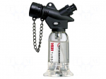 Burner: gas | 450&deg;C | piezoelectric lighter