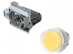 Switch: push-button | 22mm | NO | yellow | none | 3A/240VAC | IP66 | flat