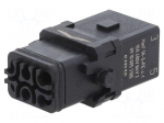 Connector: HDC | contact insert | female | Han&reg; 1A | PIN: 6 | 5+PE