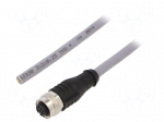 Cable: for sensors/automation | PIN: 5 | M12 female | straight | 5m