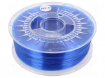 Filament: PET-G | &Oslash;: 1.75mm | blue,translucent | 220&divide;250&deg;C | 1kg