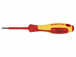 Screwdriver: insulated | Torx&reg; | TX10 | Blade length: 60mm | 1kVAC