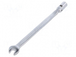 Wrench | combination swivel head socket,with joint | 170mm