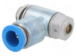 Throttle-check valve | 0.2&divide;10bar | zinc casting chrome | 215l/min