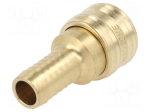 Quick connection coupling | 0&divide;35bar | brass | L: 58mm | 1000l/min