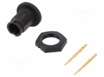 Connector: circular | socket | male | 7A | 250V | PIN: 2 | EN2 | soldering