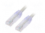 Patch cord | TX6&trade; PLUS,U/UTP | Cat: 6 | RJ45 plug,both sides | Cu