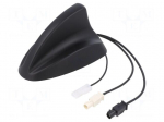 Antenna | automotive,SHARK | AM,DAB,FM | universal | 0.25m | 12VDC