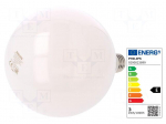 LED lamp | white warm | E27 | 230VAC | 2000lm | P: 13W | 2700K | CRImin: 80