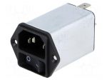 Connector: AC supply | socket | male | 2A | 250VAC | C14 (E) | DC12