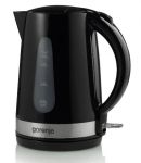 Gorenje | Kettle | K17BK | Standard | 2200 W | 1.7 L | Plastic/ metal | 360&deg; rotational base | Black