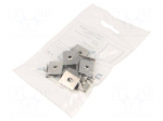 Flexible mounting plate Y | natural | 10set | stainless steel