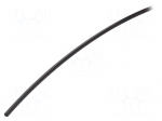 Hole and edge shield | polyetylene | L: 30.5m | black | H: 3mm | W: 2.7mm