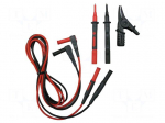 Test leads | banana plug 4mm,angular banana plug 4mm | Len: 1.2m