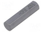 Screwdriver bit | Hex Plus key | HEX 8mm | 5/16" | Overall len: 30mm