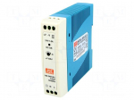 Power supply: switching | for DIN rail | 24W | 24VDC | 1A | 85&divide;264VAC