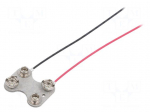 6F22 connector | 6F22,6LR61 | Batt.no: 2 | cables | 185mm