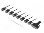 Cable | 1m | D-Sub 78pin plug,D-Sub 9pin plug x8