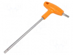 Wrench: hex key | HEX 5mm | L: 200mm | stainless steel