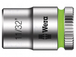 Socket: 6-angles | socket spanner | HEX 11/32" | 1/4" | 23mm
