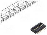 Switch: DIP-SWITCH | Poles number: 8 | ON-OFF | 0.1A/50VDC | Pos: 2 | SMT