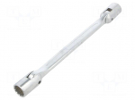 Wrench: socket spanner | with joint | 18mm,19mm | L: 275mm