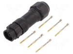 Connector: circular | plug | for cable | PIN: 6 | female | with contacts