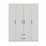 Topeshop ROMANA 160 BIEL KPLB bedroom wardrobe/closet 11 shelves 4 door(s) White